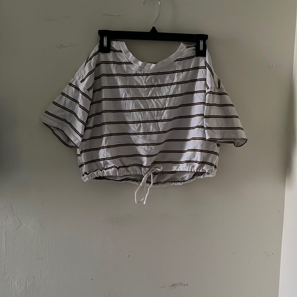 White stripped  top